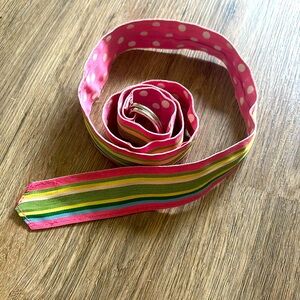 Fabric patterned belt